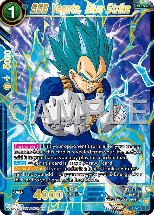 SSB Vegeta, Blue Strike - Expansion Deck Box Set 25: Premium