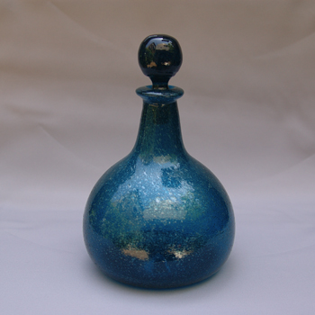 2【倉敷ガラス】小谷眞三 鶏栓の青瓶 2【倉敷ガラス】小谷眞三 鶏栓の