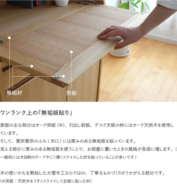 楽天市場】75 ライティングデスク フィガロ 大雪木工 完成品