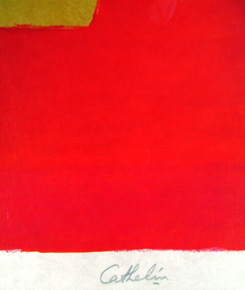 楽天市場】ベルナール カトラン リトグラフ 1988年 赤いテーブルの