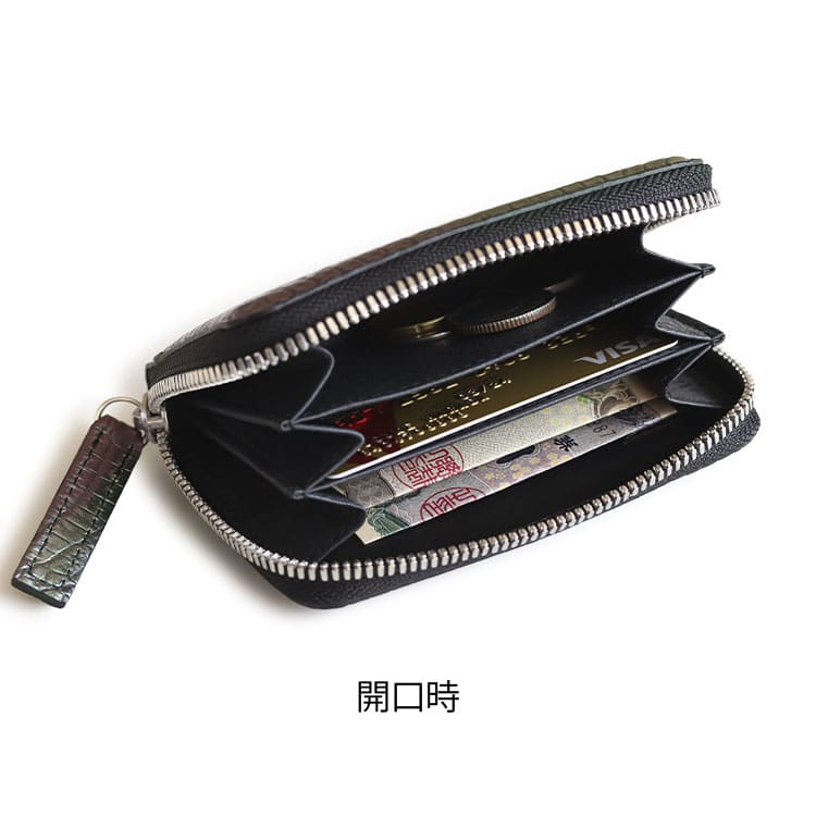 楽天市場】クロコダイル ミニ 財布 キャッシュレス メンズ 日本製