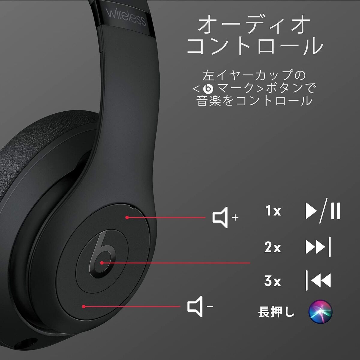楽天市場】Beats Studio3 ビーツ スタジオ3 ワイヤレス ノイズキャンセ