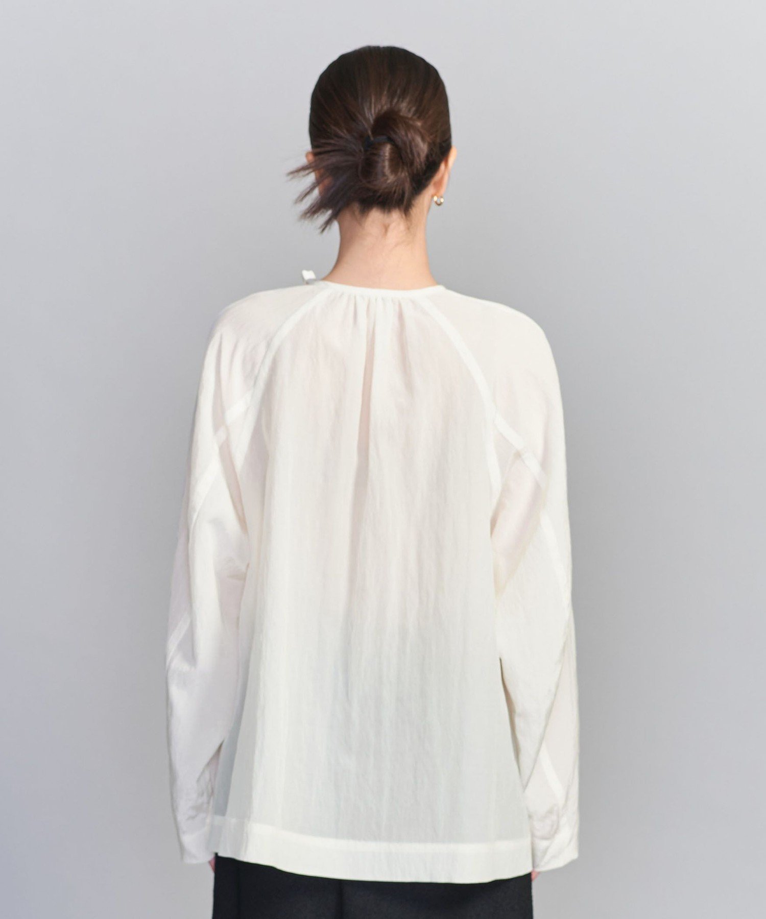 UNITED ARROWS LTD. OUTLET｜キュプラ リボンタイノーカラーブラウス