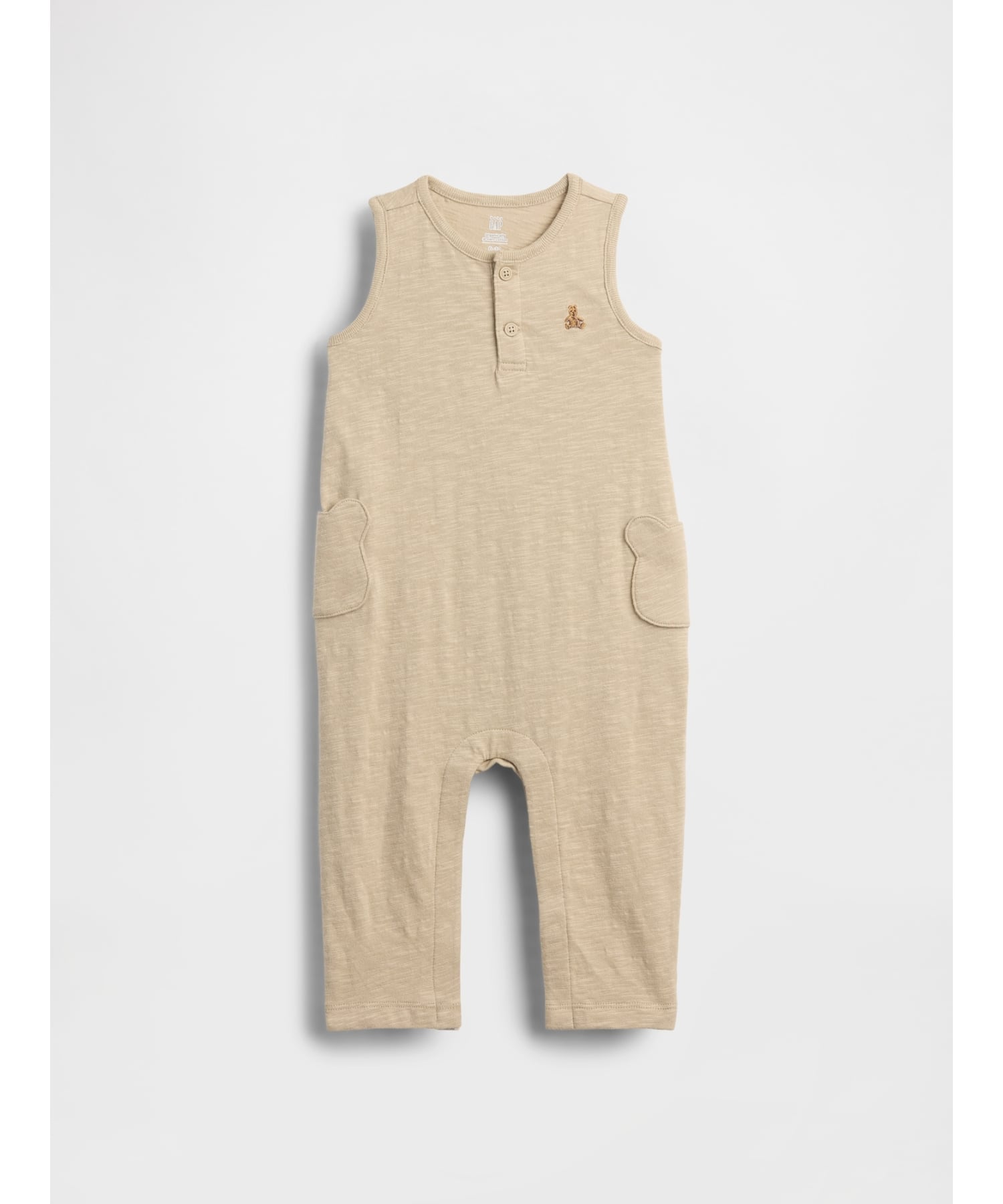 GAP｜(K)オーガニックコットン くまさん ポケットカバーオール (ベビー