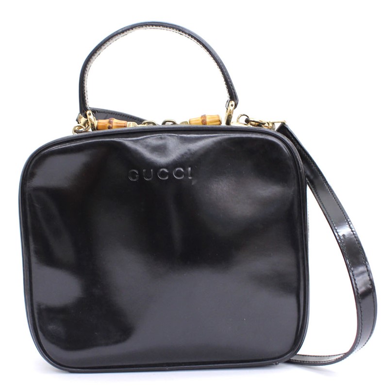 楽天市場】【GUCCI】グッチ バンブー エナメル 2WAY ショルダーバッグ
