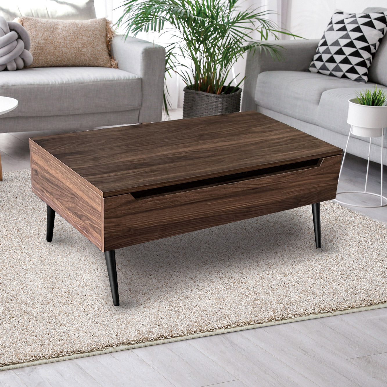 昇降テーブル 幅90 リフティングテーブル ガス圧 テレワーク デスク