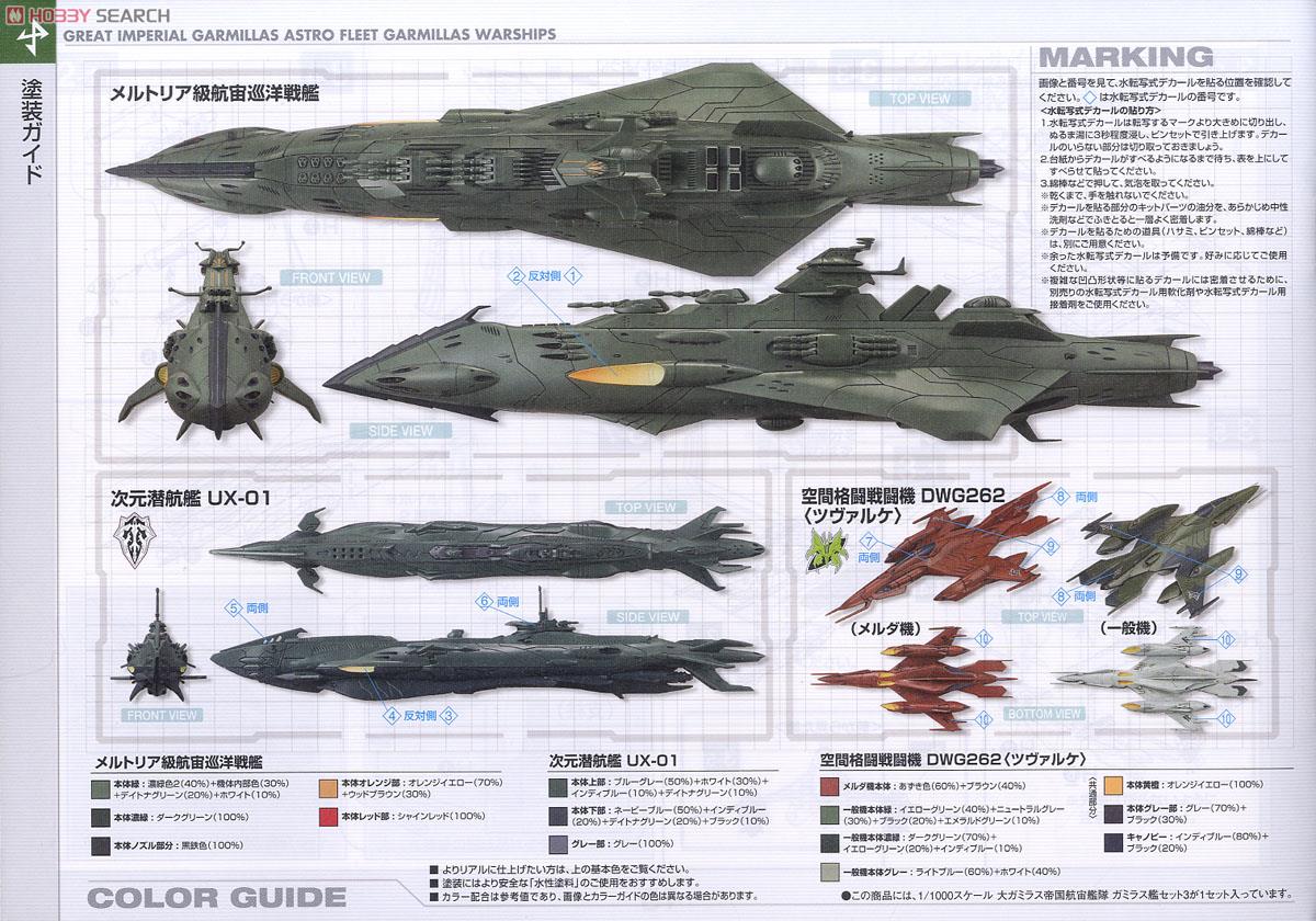 大ガミラス帝国航宙艦隊 ガミラス艦セット3 ［メルトリア級航宙巡洋