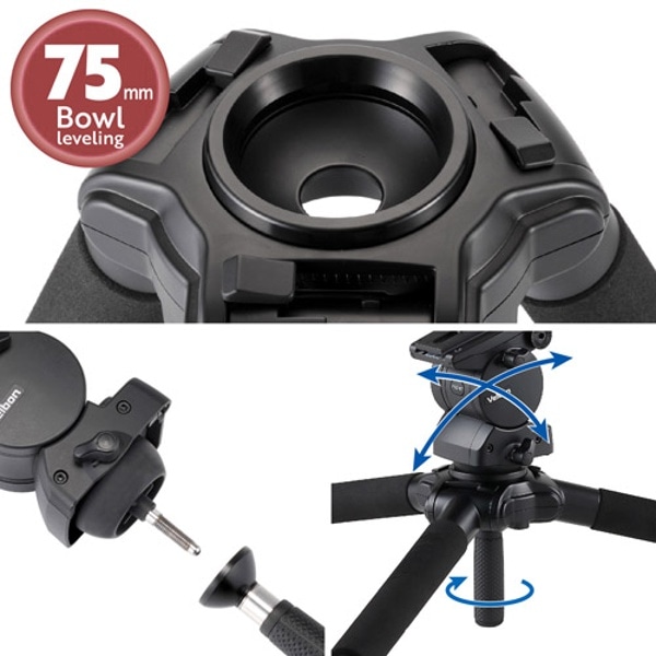 Velbon(ベルボン) 超望遠撮影用大型カーボン三脚 4段