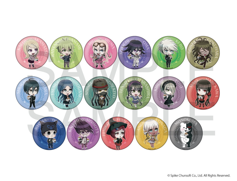 ニューダンガンロンパV3」×「ばくだん焼本舗」 トレーディングSD缶バッジ