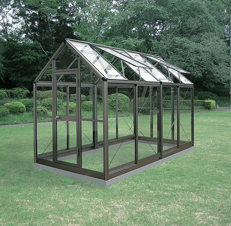 アルミ製ガラス温室 ガラス付き B-2型 CYP-B2G - エクステリア商品