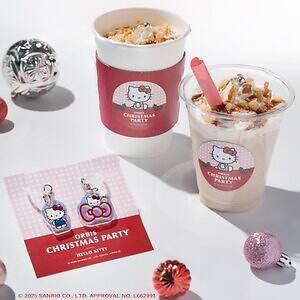 オルビス「ハローキティ」デザインの化粧水つめかえボトル、りんご