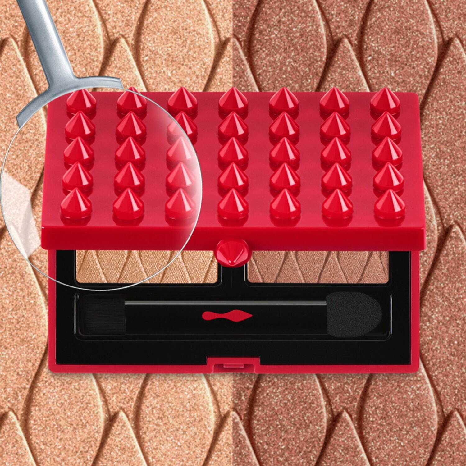 クリスチャン ルブタン23年秋コスメ、“レッドスパイクのケース入り