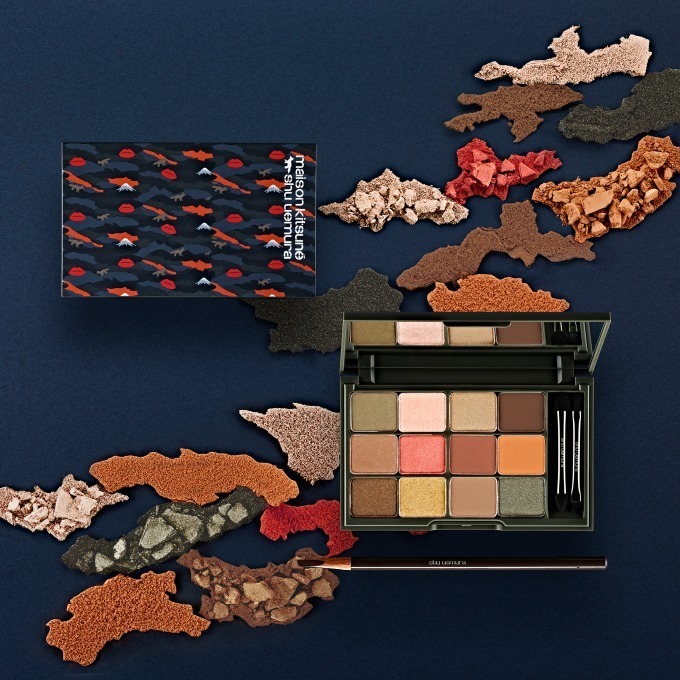 メゾン キツネ for シュウ ウエムラ」大人カワイイが潜むカモスタイル