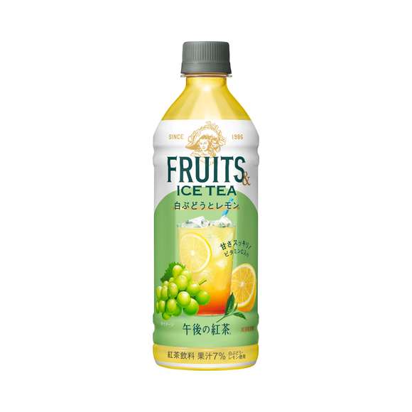キリン 午後の紅茶 FRUITS ＆ ICE TEA 白ぶどうとレモン 500ml ペット