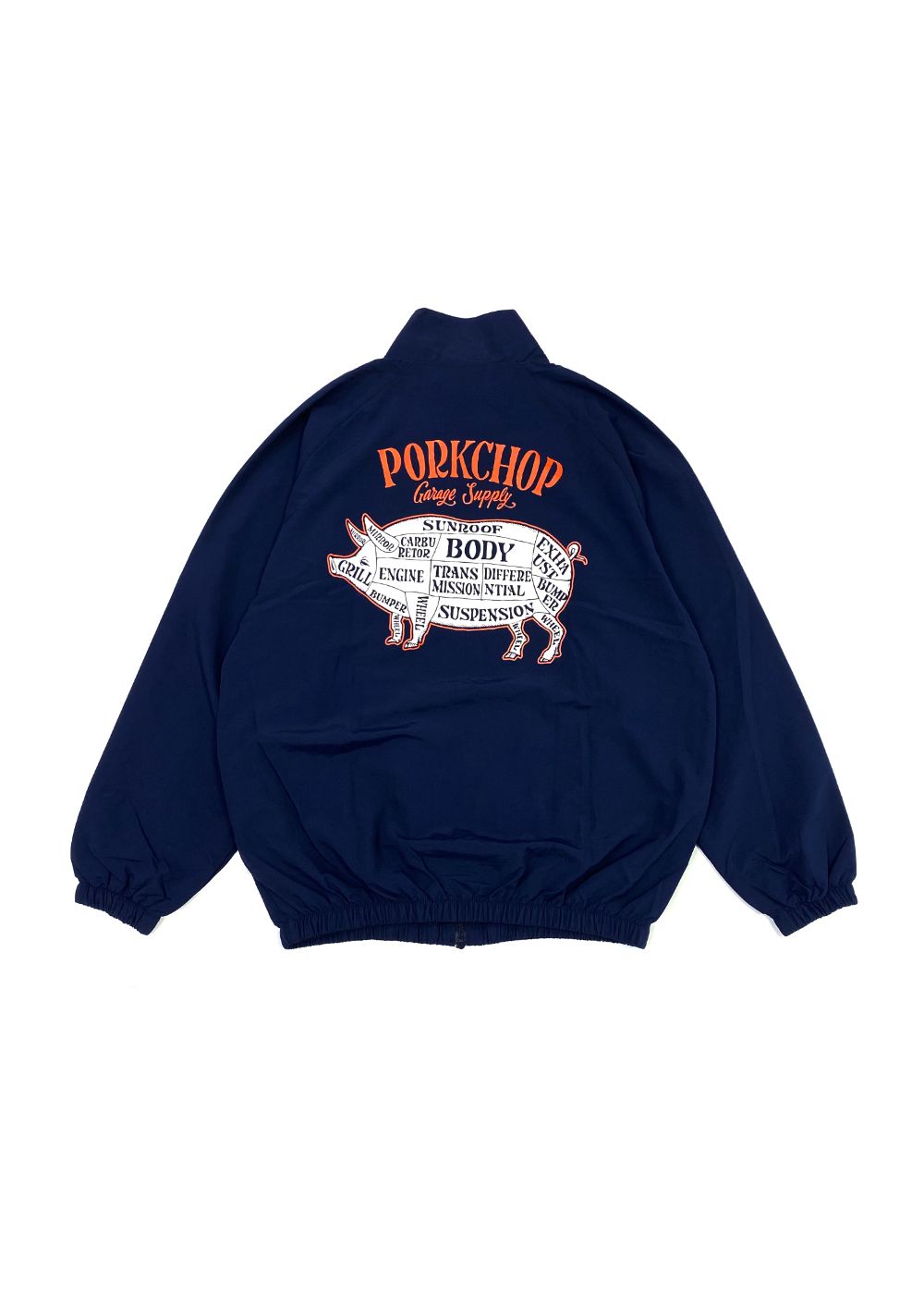 PORKCHOP GARAGE SUPPLY - PORK BACK NYLON JKT (NAVY) / ポークバック