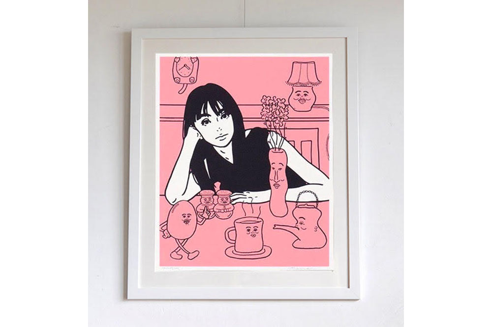 KYNEの魅力が増しているNONCHELEEEとのコラボシルクスクリーン ー