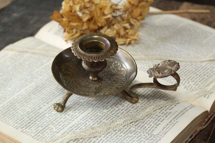 アンティークブラスキャンドルホルダー アンティーク雑貨 | 雑貨と