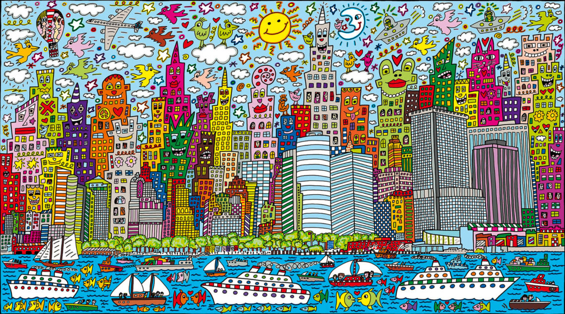 Exploring Happy New York by James Rizzi