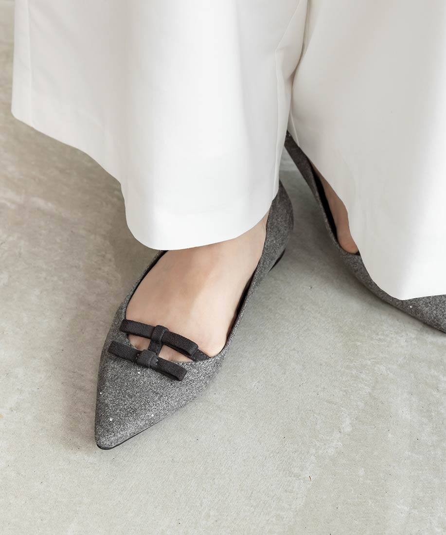 SALE】ミニリボンフラットパンプスRANDA公式サイト