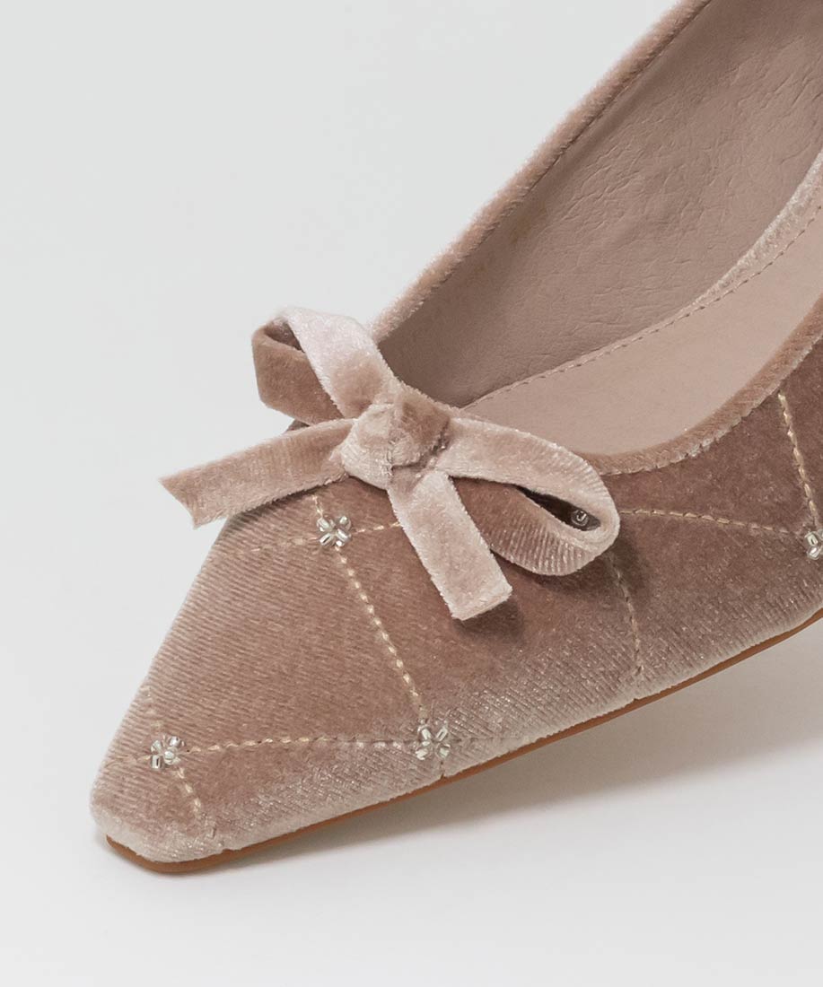 SALE】ビーズ×キルティング ローヒールパンプスRANDA公式サイト