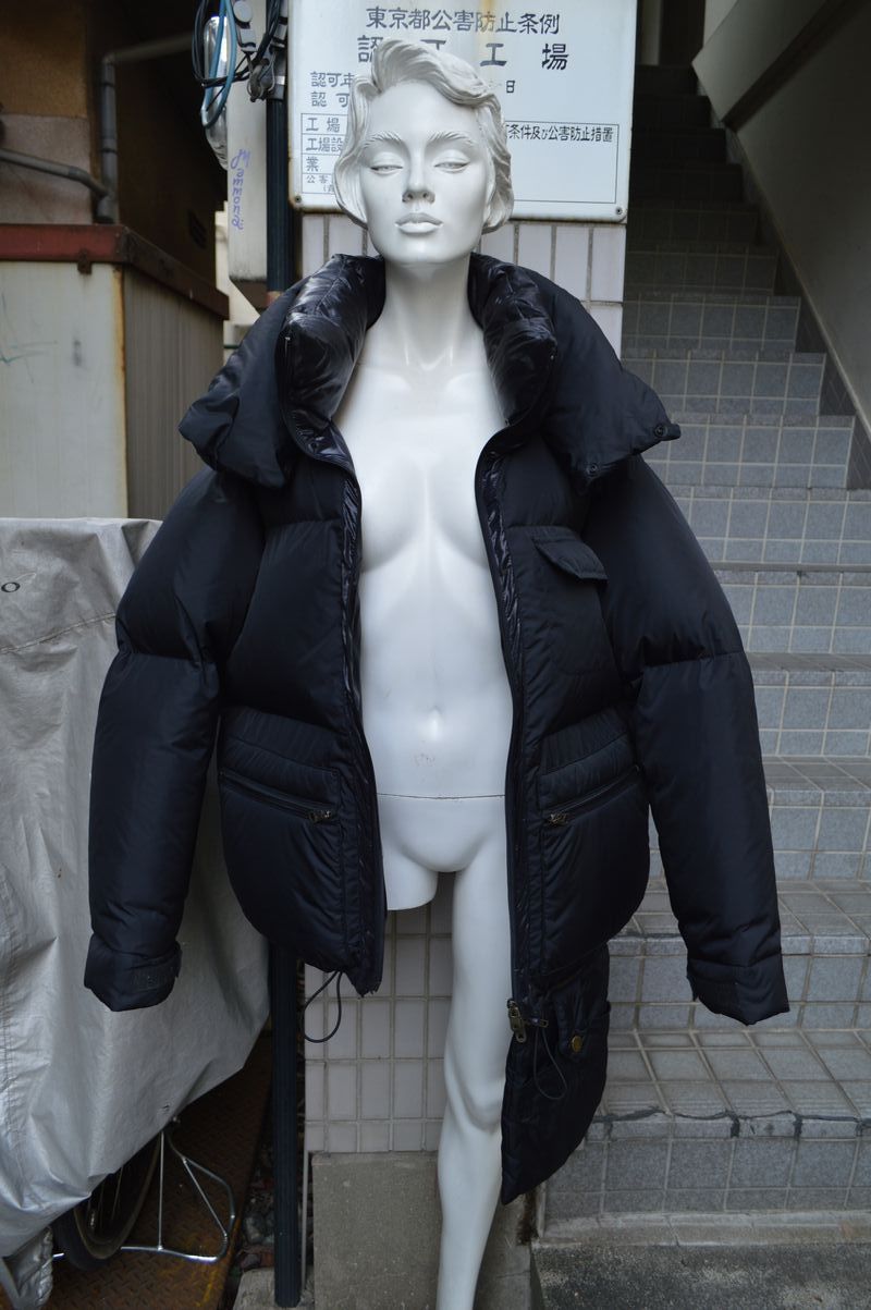 USED】FACETASM(ファセッタズム)黒ビッグダウンジャケット