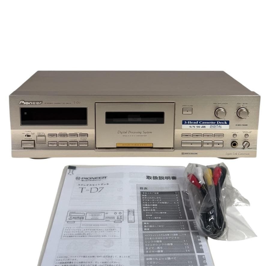 Yahoo!オークション -「pioneer 3ヘッドシングルカセットデッキ t-d7