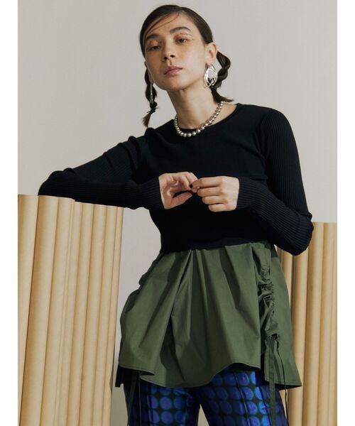 un3d ギャザー キャミソール UN3D.（アンスリード）の「ウェーブライン