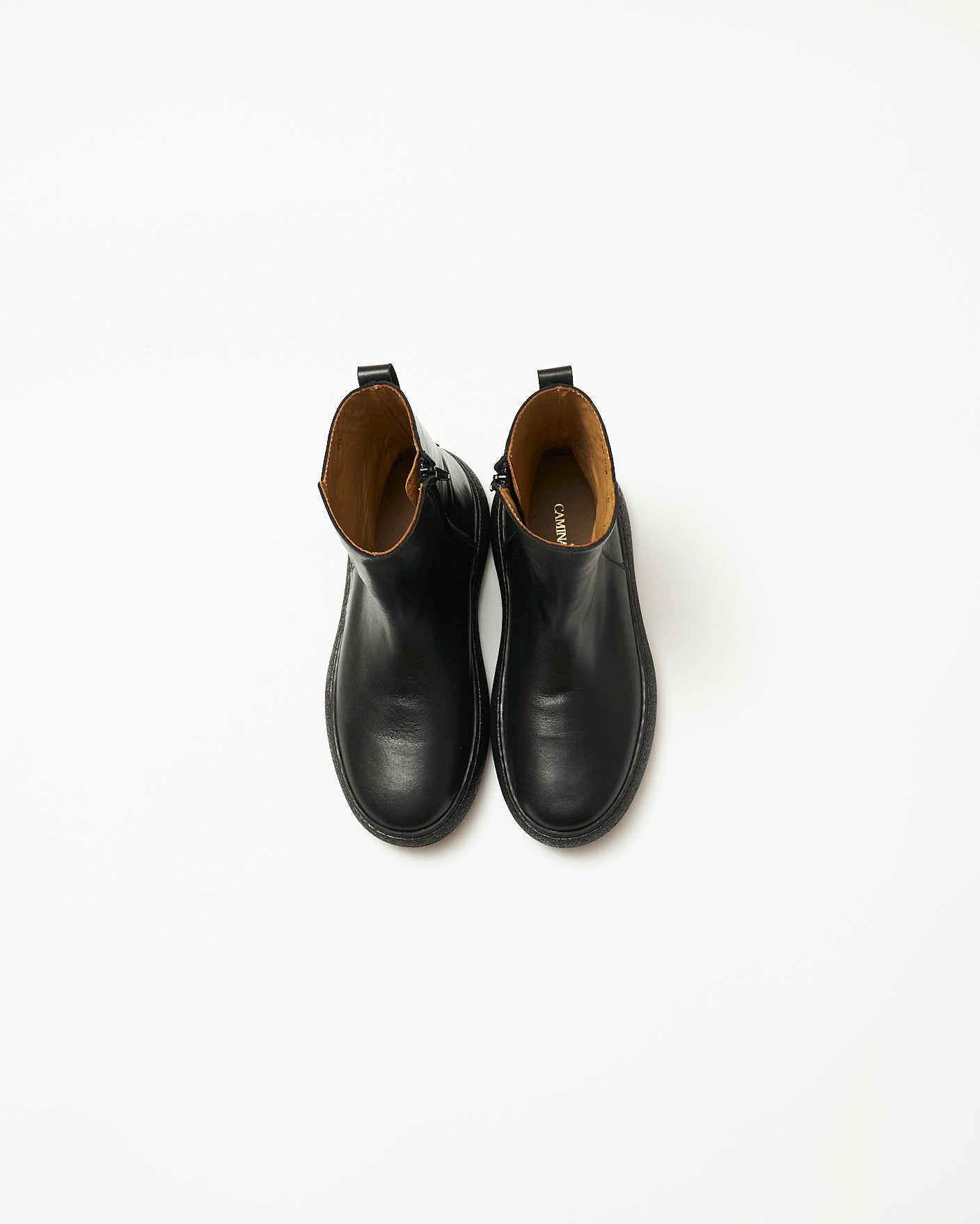 WRAP SOLE SIDE ZIP BOOTS BLACK – caminando.jp