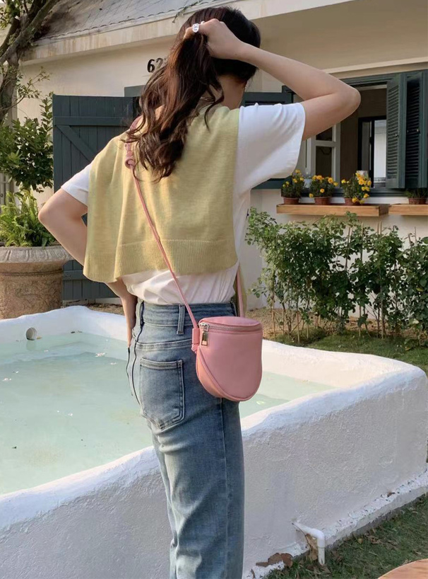 レザーラウンドミニショルダーバッグ[at2006] | レディース