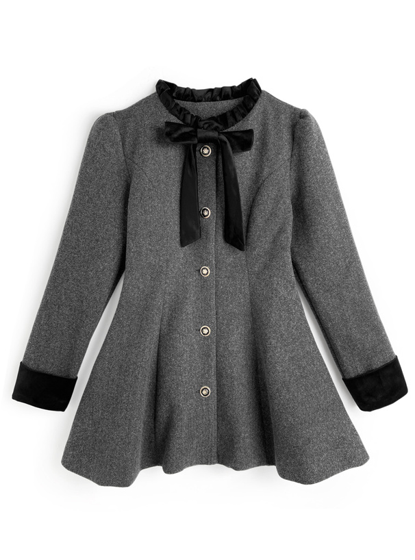 リボンフレアミニコート[ru1378] | レディースファッション通販の