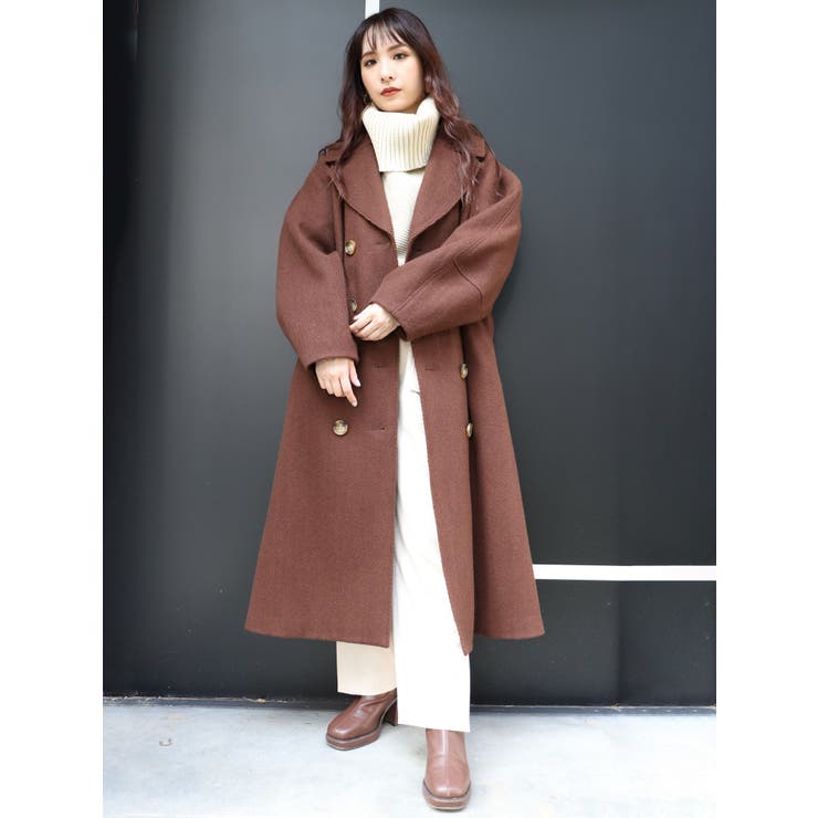 ヘリンボーンダブルコート[品番：MKSW0033210]｜MURUA（ムルーア）の