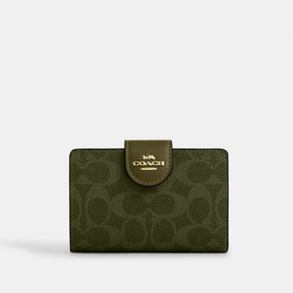 COACH® Outlet | Medium Corner Zip Wallet In Signature Jacquard