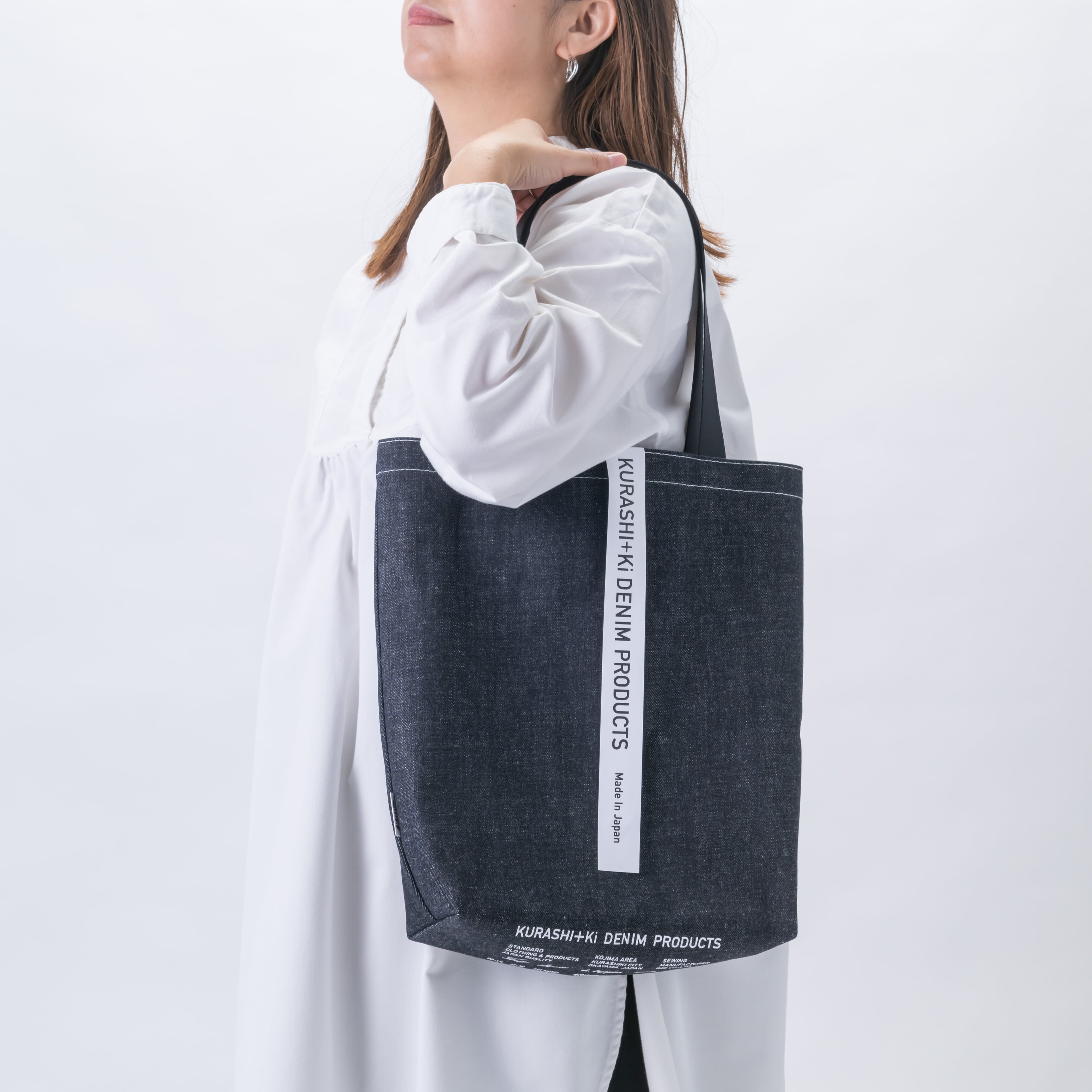 KURASHI+Ki BAG A4 Indigo（トート・インディゴ）(インディゴ
