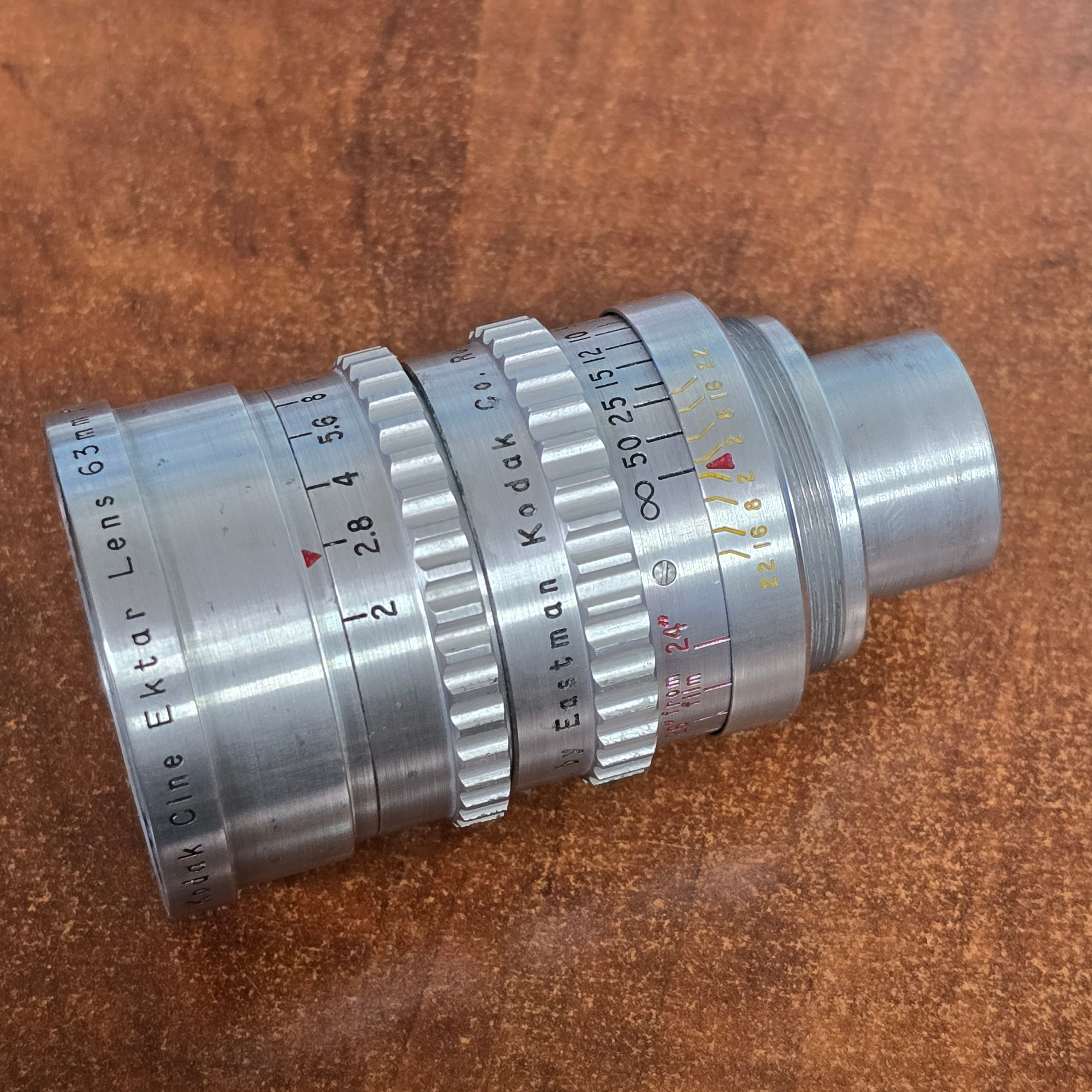Kodak Cine Ektar 63mm f2 S-Mount Lens S# ET1308 – Du-All Camera