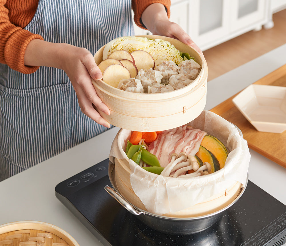 本格せいろ蒸しを毎日の食卓に──燕三条製ステンレス鍋＆本竹せいろ2