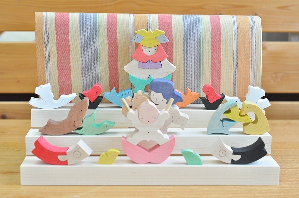 五月人形 遊プラン・小黒三郎 里山円武者三段飾り （普通垂幕 黄） 木