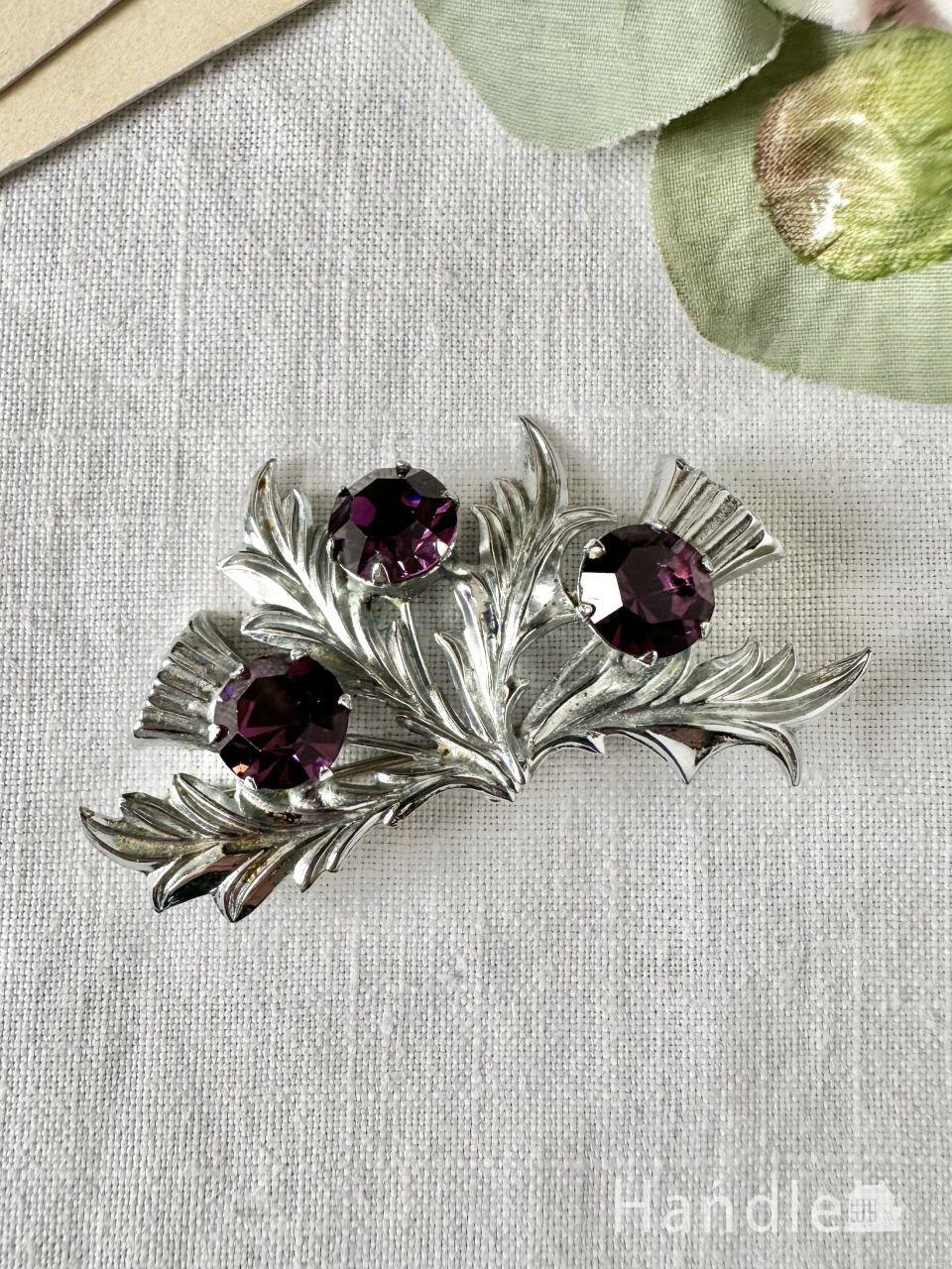 マイクロモザイク ブローチ イギリスアンティーク 英国 マイクロ