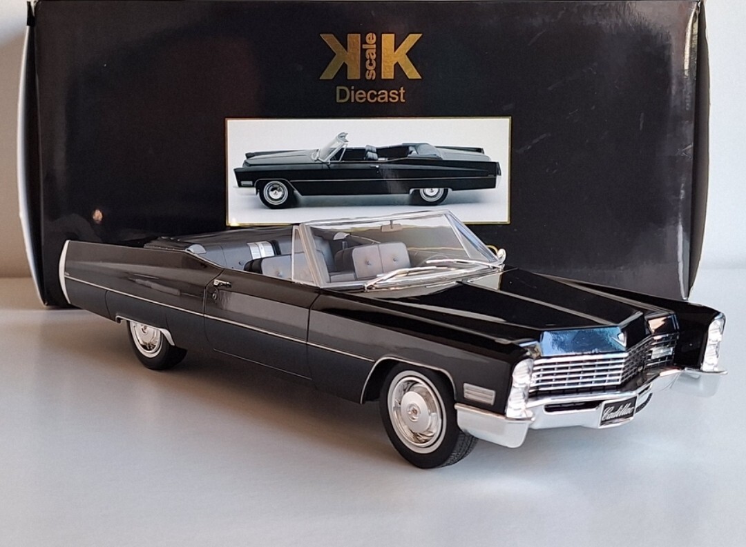 Cadillac Deville Convertible 1968 Black 1:18 KK-Scale KKDC 180311