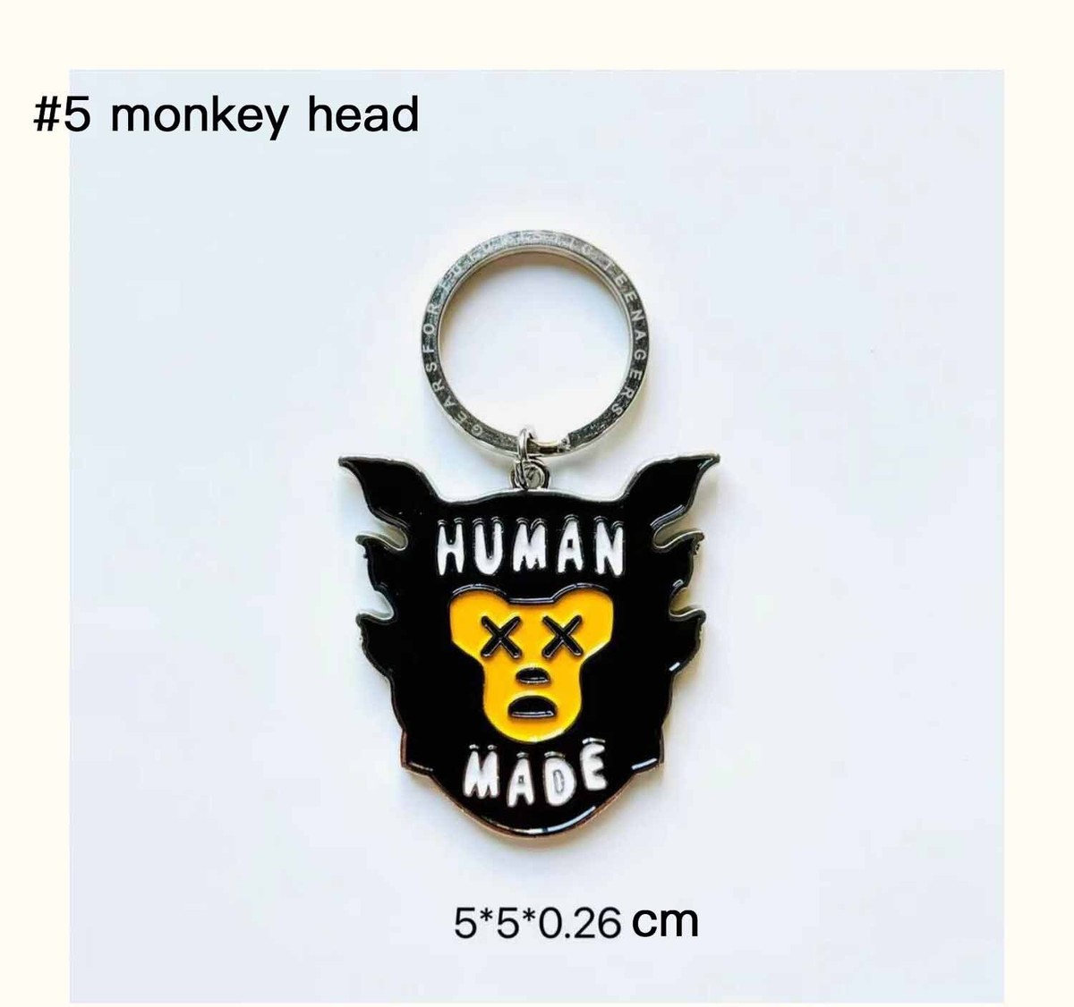 HUMAN MADE 22SS Nigo Verdy Animal Zoo Metal Key Chain Pendant