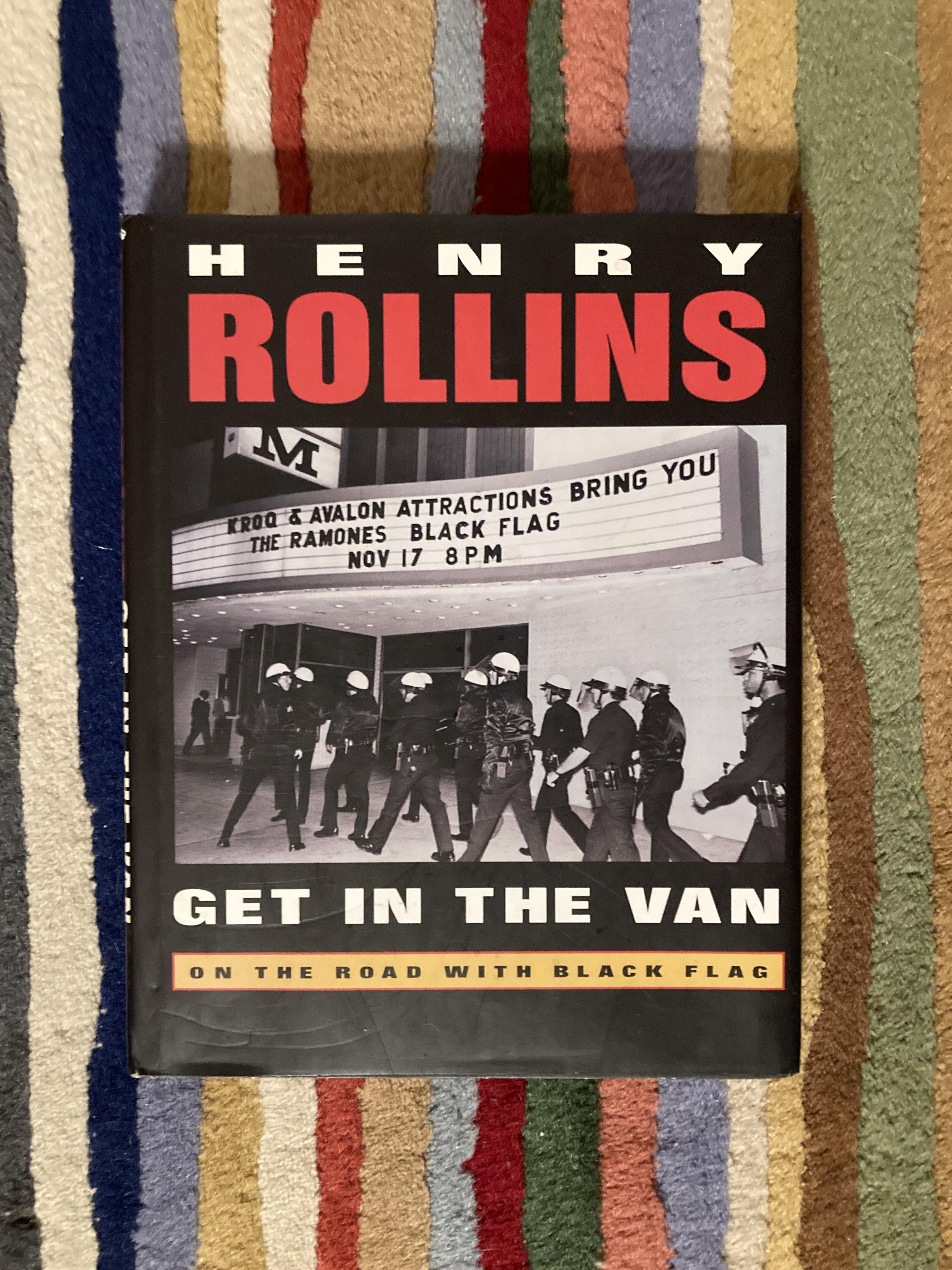 Found a first-edition copy of Henry Rollins' Get In The Van at a