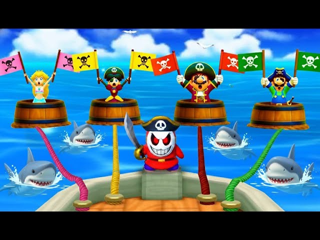 Mario Party 100 Mini-Game Collection] Peach vs. Daisy vs. Mario vs