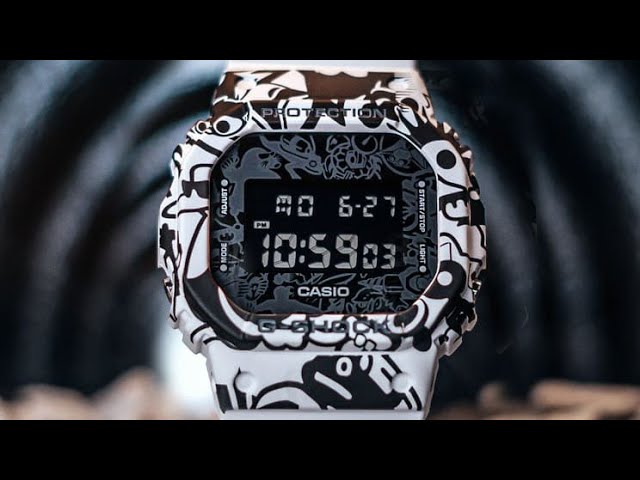 G-Shock DW5600GU-7 G-Universe Digital Black Square - YouTube