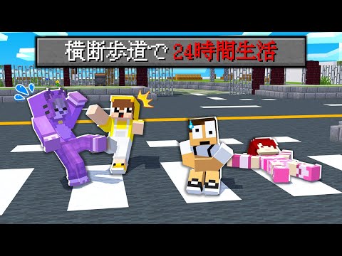 Living on a crosswalk for 24 hours was so tough it was almost