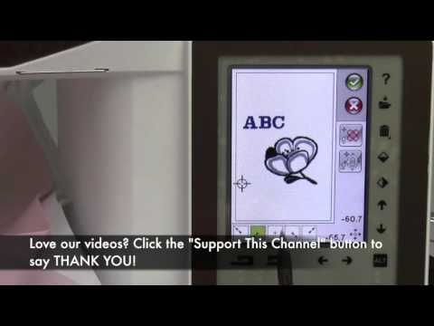 Husqvarna Viking Topaz 40 60 Embroidery Mode Overview - Edit View