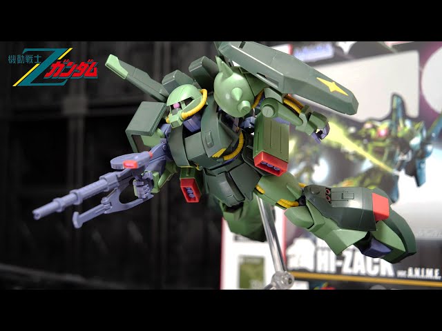 A more massive anime-designed Hizack than the Gunpla version has