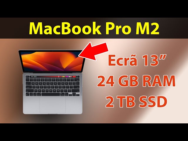 Apple Macbook Pro M2 (13”, 2023) – Especificações: CPU 8 núcleos