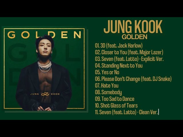 J.u.n.g.k.o.o.k - G O L D E N [Full Album] - YouTube