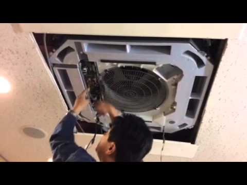 ダイキン FHCP 天カセエアコン 分解作業解説 - YouTube