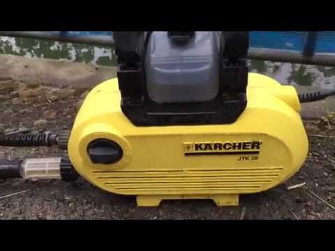 KARCHER(ケルヒャー）高圧洗浄機 JTK28 自給ホース付き - YouTube
