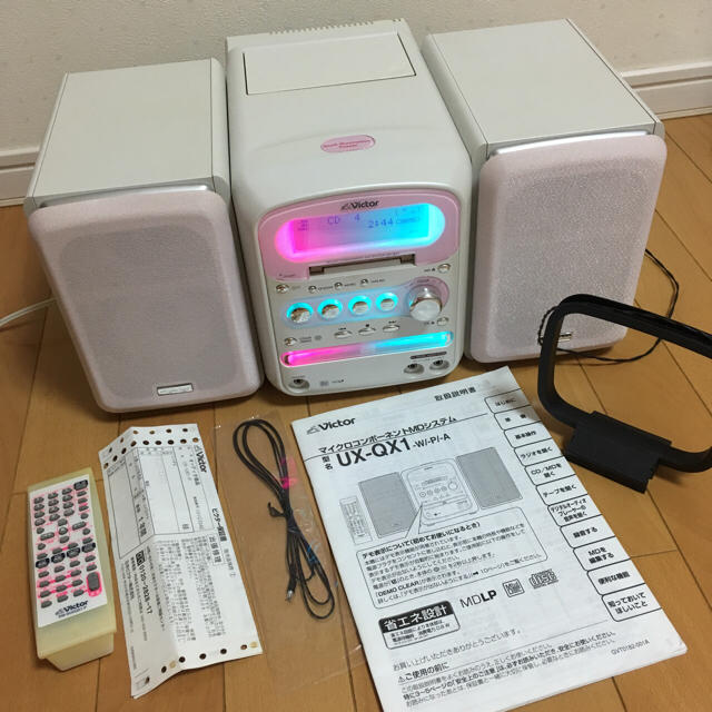美品】MDコンポ Victor UX-QX1-W ビクターマイクロコンポ の通販 by